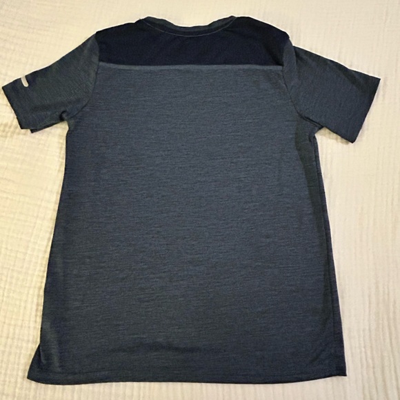 Athletic Works BOYS Heathered blue Dry works wicking tee shirt sz Large EUC - Picture 4 of 5
